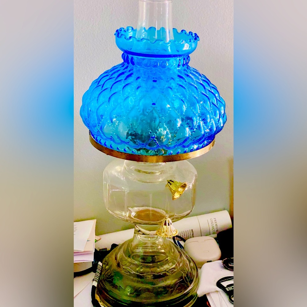 Vintage coil oil lamp (approximately 1950-60’s)